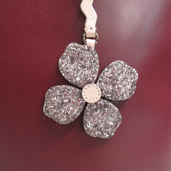 KATE SPADE Kerri Medium Smooth Leather Top Zip Tote Bag in Burgundy - Picture 4 of 13